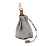 Suoumwa Pochette à Friandises pour Chien, Sac de Dressage Portable avec Cordon de Serrage, Étanche - Idéal pour la Marche et Les Activités de Plein Air