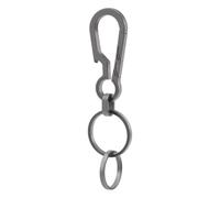 Suoumwa Porte-Clés EDC en Titane avec Décapsuleur, Mousqueton à Dégagement pour Homme