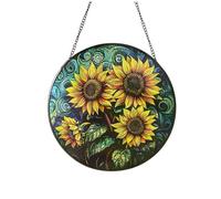 Suoumwa pour Les Ornements de Jardin à Catcher Solaire Décoration Vibrante 20 cm