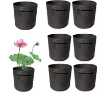 Suoumwa pour Les Plantes Aquatiques, Les Pommes de Terre, Les Carottes, L'Oignon, Les Paniers de Plante D'Étang à Fleurs Durables Respirent des de Plante Réutilisables 1 Gallon