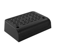 Suoumwa Rampe pour Bac à Litière pour Chat avec Fonction de Filtre, Bac à Litière pour Chat Autonettoyant à Double Couche avec Rangement, Noir