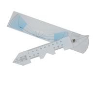 Suoumwa Règle D'Angle Oblique PD Outil Optométrique Lunettes de Réglage Règle Auxiliaire Multifonctionnelle