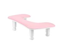 Suoumwa Repose-Bras de Manucure pour Nails Tech : Repose-Bras Réglable en Forme de U - Repose-Main en Cuir PU pour Manucures Rose