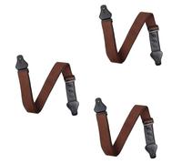 Suoumwa Sangle de Guitare en Pur Coton, Sangle de Guitare Folk Populaire, Sangle Multifonctionnelle Marron