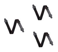 Suoumwa Sangle de Guitare en Pur Coton, Sangle de Guitare Folk Populaire, Sangle Multifonctionnelle Noire