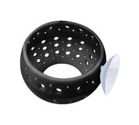 Suoumwa Trou Creux Fish Cave Aquarium Decor avec Ventouse Fish Tank Decoration Fish Toys Aquarium Cave Noir