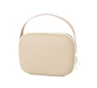 Suoumwa Trousse de Maquillage Étanche de Grande Capacité - Trousse de Maquillage avec Poignée, Pochette de Rangement Carrée pour les Essentiels de la Salle de Bain B