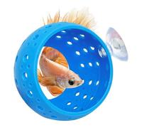 Suoumwa Tunnel D'Aquarium pour Poissons Bettas avec Ventouse, Décoration pour Aquarium avec Cachette pour Poissons et Crevettes, Adapté Aux Petits Poissons, Crevettes et Guppys. Couleur Bleue.