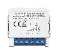 Suoumwa Tuya Smart WiFi Interrupteur D'Éclairage 1 Voie Contrôle Mini Disjoncteur Contrôlé par Yandex Home Installation Facile
