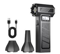 Suoumwa Ventilateur Turbo Portable 130 000 Tr/Min, Souffleur D'Air Électrique pour Voiture, Souffleur de Neige, Outil de Nettoyage, Ventilateur Turbo Réglable à 4 Vitesses