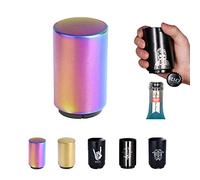 SUOXU Décapsuleur magnétique à pousser vers le bas, ouvre-bouteille de bière magnétique automatique en acier inoxydable, ouvre-couvercle de bière, cola de bière, soda, accessoires de cuisine, cadeaux