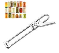 SUOXU Ouvre bocal réglable,Ouvre boîte professionnel en acier inoxydable pourcouvercles de conserve,Multifunctional and labor-saving,Convient aux personnes âgées、souffrant d‘arthrite、mains faibles