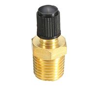 SUOYATE Vannes de Remplissage de réservoir de compresseur d'air en Laiton nickelé 1/4 Pouce NPT Schrader utilisant des réservoirs de compresseur d'air Professionnels