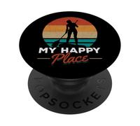 Sup Girl My Happy Place I Planche de Stand up Paddle pour Sports Nautiques PopSockets PopGrip Adhésif