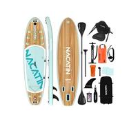 SUP Gonflable 3.2m Aspect Bois SUP003 - Version Haute Configuration avec Siège