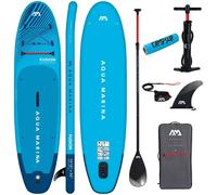 SUP gonflable Aqua Marina Fusion 10'10" (330 cm) bleu - Set avec accessoires + bouée pour pagaies