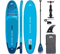 SUP gonflable Aqua Marina Fusion 10'10" BLEU - 330 cm Paddle Board Set avec pagaie carbone