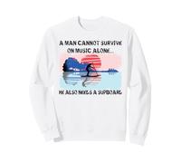 Sup Guitare-Musique Stand Up Paddle Board Paddling Supboard Sweatshirt