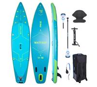 Sup Paddle Gonflable Wattsup Bleu Pike 11'6 Pack Complet + Siège + Pagaie 2in1 Dropstitch Max 150 Kg - 350x84x15cm
