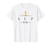 Sup Stand Up Paddle Board Paddling Sup-Mama Femmes supboard T-Shirt Graphique avec Valeur, Homme, Blanc, L