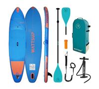 WattSUP Stand-up paddle gonflable Espadon 11'8 – 355×86×15 cm – Bleu – Charge max 165 kg
