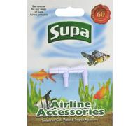 Supa Airline Elbows Carded, 2 pièces. Évite de se tordre dans Les Tubes de Conduite aérienne si Vous Avez Besoin de Plier Votre air dans Un Coin.