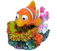 Supa Décoration d'aquarium en Forme de Clown à air comprimé - Détails réalistes : Environ 12 cm (L) x 9 cm (l) x 9,5 cm (H)