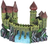 Supa Décoration pour Aquarium Château et Pont | Détails réalistes | Env. 6,5 cm (L) x 16,5 cm (l) x 13 cm (H).
