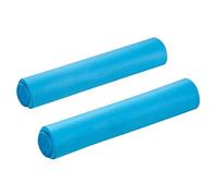 Supacaz Siliconez Grip VTT Lock-on - Paire de Poignées Silicone pour Cintre VTT Neon Blue FR : L (Taille Fabricant : 32mm)