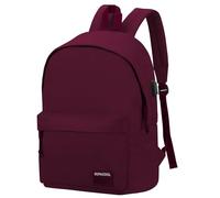 SUPACOOL Sac à dos léger pour ordinateur portable - Pour homme et femme - Avec port de charge USB - Pour garçons, filles et adolescents, bordeaux, 42*32*12cm