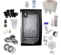 Supacrop Set complet de culture 125 W CFL croissance et floraison 80 x 80 x 160 cm - Adjust-a-Wings