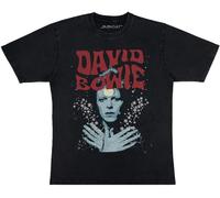 Supacult Supacult Black David Bowie Star Dust Women Boyfriend Fit Music T-Shirt