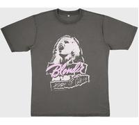 Supacult Supacult Grey Blondie Heart Of Glass Women Stone Black Washed Music T-Shirt