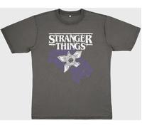 Supacult Supacult Grey Women Netflix Stranger Things Flower Logo Washed T-Shirt