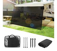 SUPAREE 10'x8' Pare Soleil Camping Car Auvent,Auvent de Caravane Pare Soleil Auvent Fourgon pour Avant Extérieur Bloque UV Protection de Privée pour Van Camping RV
