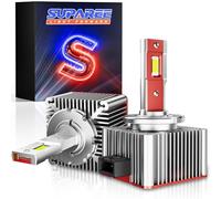 SUPAREE Ampoule D1S LED Ampoule LED Voiture Anti Erreur 99% Canbus, Kit de Conversion LED Remplacement Lampe Halogène Xénon, D1S LED Ampoule Auto Lampe 6000k Blanche, 12v 35w