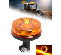 SUPAREE Lumière Stroboscopique LED Gyrophare LED 12/24v E9 6 Modes de Flash | Gyrophare LED Rotatif avec 6 Modes de Flash IP67 Étanche 16W Ambre pour Véhicules Agricoles Camion Chariots Élévateurs
