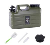Supatmul 11L Reservoir Eau Camping avec Robinet, Bidon d'eau Portable en qualité Alimentaire sans BPA Jerricane d’Eau pour Voyage, Camping, Barbecue, Pêche (avec Tube d'extension, Brosse Nettoyage)