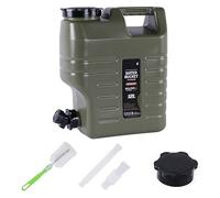 Supatmul 12L Reservoir Eau Camping avec Robinet, Bidon d'eau Portable en qualité Alimentaire sans BPA Jerricane d’Eau pour Voyage, Camping, Barbecue, Pêche (avec Tube d'extension, Brosse Nettoyage)