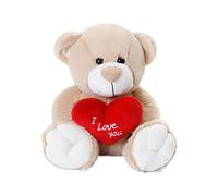 Supatmul Ours en Peluche avec Cœur, Ours en Peluche avec Cœur 'I Love You', Ours en Saint-Valentin Cadeaux pour sa Petite Amie épouse Maman fiancée Enfants 25 m