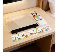 Supatmul Tableau d'Affichage LED pour Notes - Pupitre de Dessin Lumineux Rechargeable 4 Modes,Tableau à Écriture LED Effaçable avec 7 Marqueurs,pour Filles Garçons Maison École Bureau