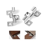 SUPAWAY 100 Clips pour terrasses Clips pour terrasses en acier inoxydable 7.5mm Clips pour sols composites Fixation invisible Clips de fixation en acier Plage de serrage 7.5 mm, Argent