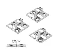 SUPAWAY 100 pièces Attaches pour lames de terrasse WPC en acier inoxydable, Clips cachés, entretoises pour Fixation de lames WPC/BPC (Argent, écart 3mm, hauteur 7mm)