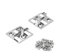 SUPAWAY 100 pièces Attaches pour lames de terrasse WPC en acier inoxydable, Clips cachés, entretoises pour Fixation de lames WPC/BPC (Argent, écart 3mm, hauteur 9mm)