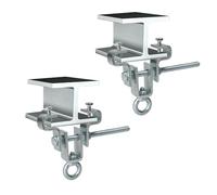 Supaway 2 Pièces I-Beam Accroche Poutre Acier Accessoires pour Sac de Boxe Duty Steel Perforated Bag Hanger Accroche Sac de Boxe pour Poutre Réglable de 63 mm à 220 mm Résiste à 204 kg de Gravité