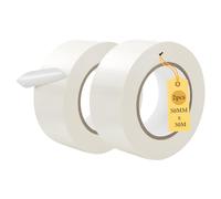 Supaway 2 Rouleaux de Ruban Adhésif Blanc 50 mm x 30 m, Ruban de Réparation Tissé, Résistant à l'Eau, Multi-Usage pour Intérieur et Extérieur, Haute Résistance pour Réparations et Bricolage