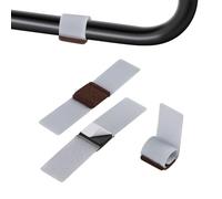 SUPAWAY 36 Pièces Gris Patins en Feutre pour Chaises Basculantes Patins en Feutre avec Velcro Autocollants Protecteurs de Pieds de Chaises