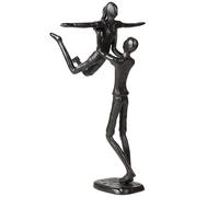 SUPAWAY Statue de couple en métal Petite sculpture romantique Sculpture élévateur de danse Statue decoration interieur pour table,bibliothèque,bureau,chevet,chambre vitrine meuble, noël, noces,mariage