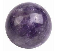 SUPBEI Boule d'améthyste de rêve Naturel Boules de méditation de sphère cristalline pour Le Reiki, la guérison énergétique, la méditation, Les Palmiers, Les Pierres de Touche,1.57in(4cm)