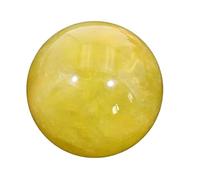 SUPBEI Boule de sphère cristalline Citrine Boule Naturelle de Cristal de guérison pour l'anniversaire d'anniversaire décoration de la Maison de Noël,3.15in(8cm)